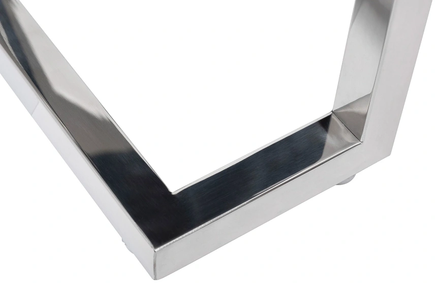 Журнальный стол KFG130, 57x41x55, зеркало, серебро / хром 