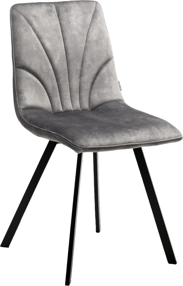 Стул Arfa, мягкий, UF912-09B античный светло-серый, велюр без 