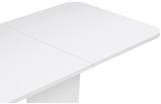 Кухонный раздвижной стол Токио-28, 120(152)х75х75, белый