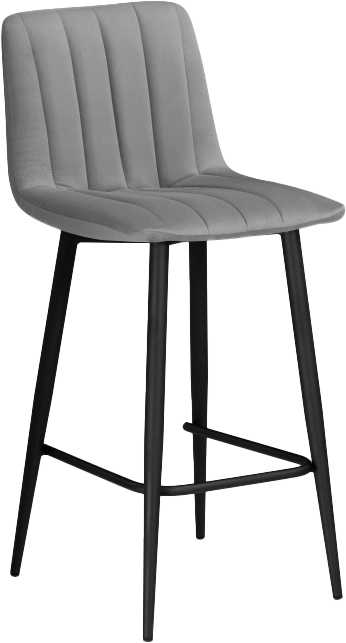 Полубарный стул Дани, темно-серый / черный