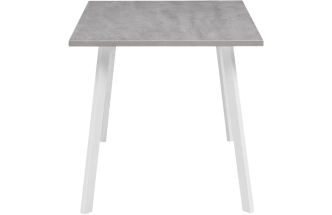 Кухонный стол Тринити Лофт, 120x80, ЛДСП, бетон, каркас белый матовый