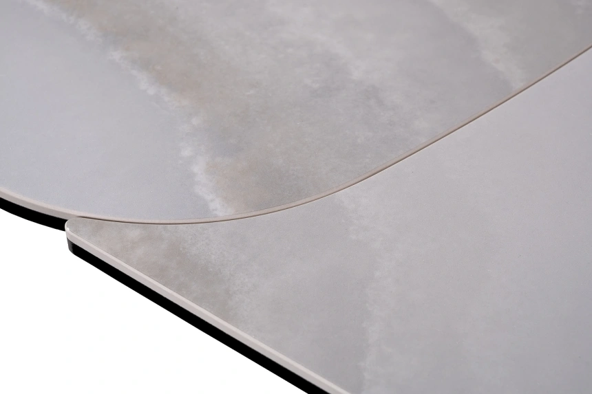 Обеденный раздвижной стол 169DT-92151, 190(290), керамика, бежевый мрамор / серый