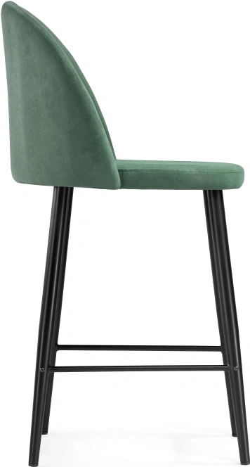 Полубарный стул Амизуре, катания изумруд / черный матовый