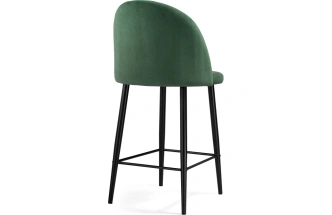 Полубарный стул Амизуре, катания изумруд / черный матовый