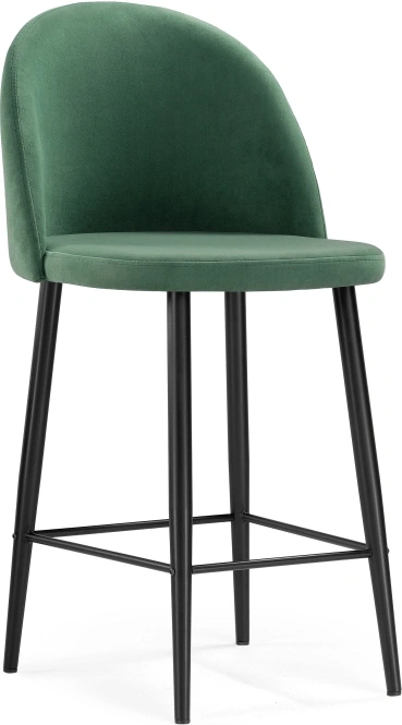 Полубарный стул Амизуре, катания изумруд / черный матовый