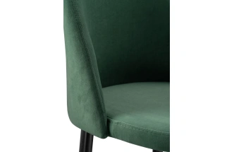 Полубарный стул Амизуре, катания изумруд / черный матовый