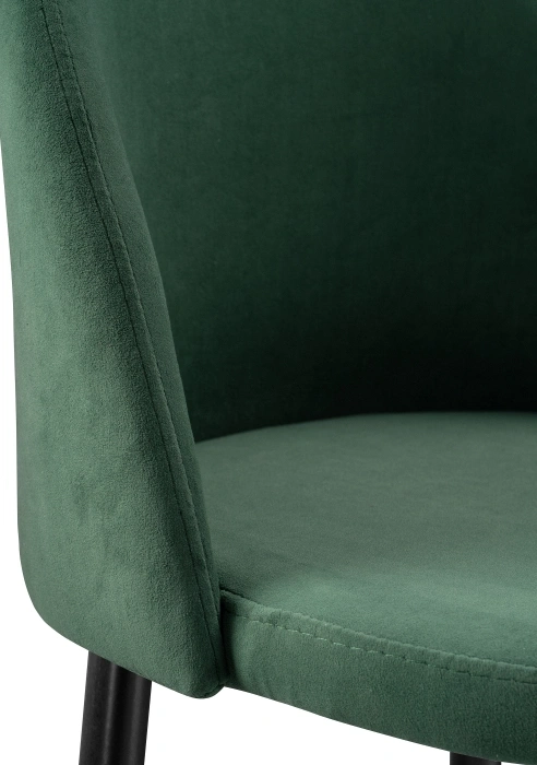 Полубарный стул Амизуре, катания изумруд / черный матовый