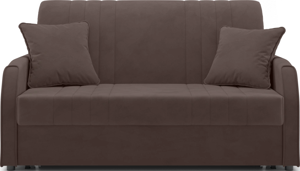 ​Диван прямой Сантос 140, модель 053, Velutto 23 (коричневый)