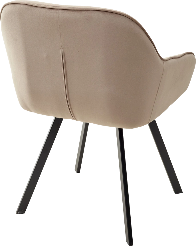 Стул Gale, поворотный, мягкий, Bluvel-40 beige, велюр, черный каркас