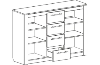 Комод 1395 Элана, большой, персидский жемчуг