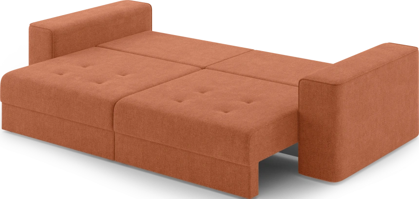 Диван прямой двухместный Конте, модель 036, Danco 412 (оранжевый)