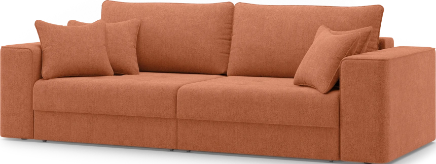 Диван прямой двухместный Конте, модель 036, Danco 412 (оранжевый)