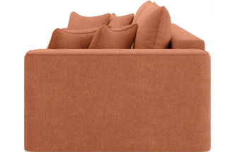 Диван прямой двухместный Конте, модель 036, Danco 412 (оранжевый)