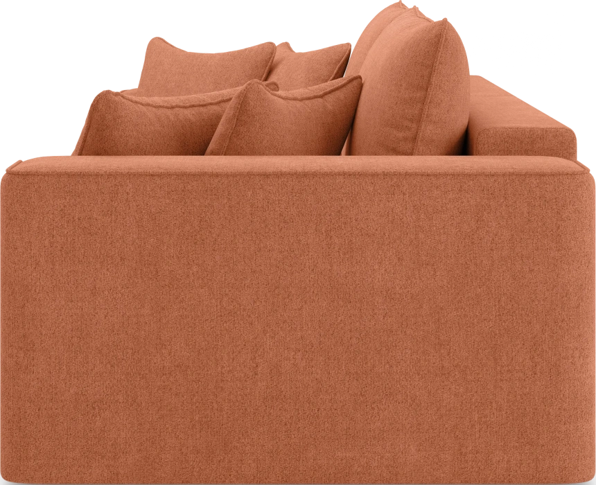 Диван прямой двухместный Конте, модель 036, Danco 412 (оранжевый)