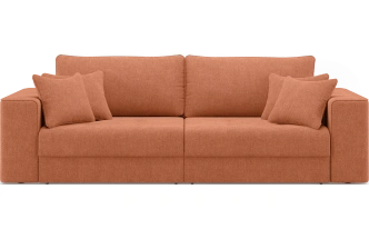 Диван прямой двухместный Конте, модель 036, Danco 412 (оранжевый)