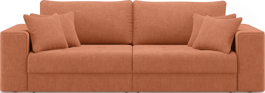 Диван прямой двухместный Конте, модель 036, Danco 412 (оранжевый)