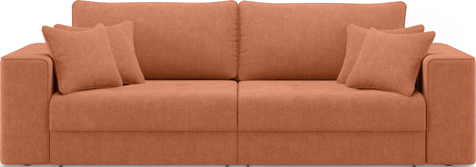 Диван прямой двухместный Конте, модель 036, Danco 412 (оранжевый)