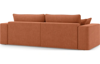 Диван прямой двухместный Конте, модель 036, Danco 412 (оранжевый)