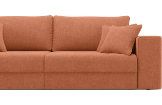Диван прямой двухместный Конте, модель 036, Danco 412 (оранжевый)