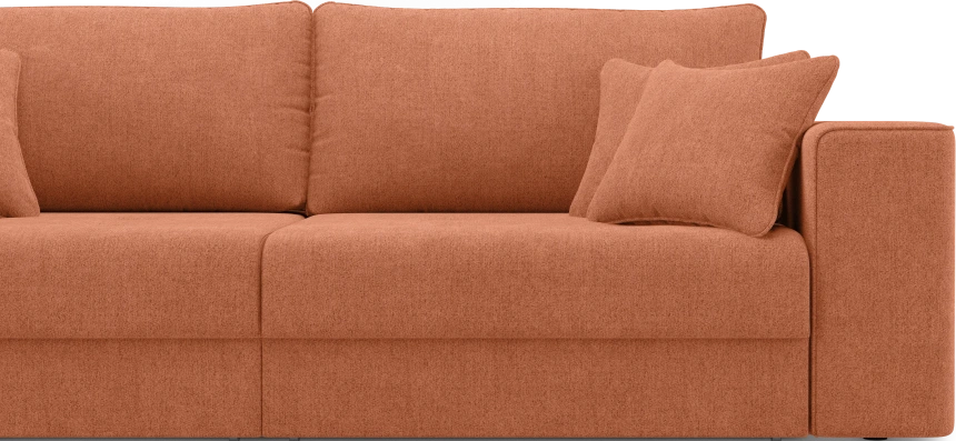 Диван прямой двухместный Конте, модель 036, Danco 412 (оранжевый)