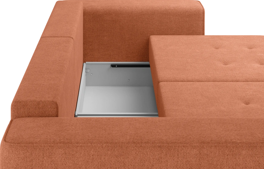 Диван прямой двухместный Конте, модель 036, Danco 412 (оранжевый)