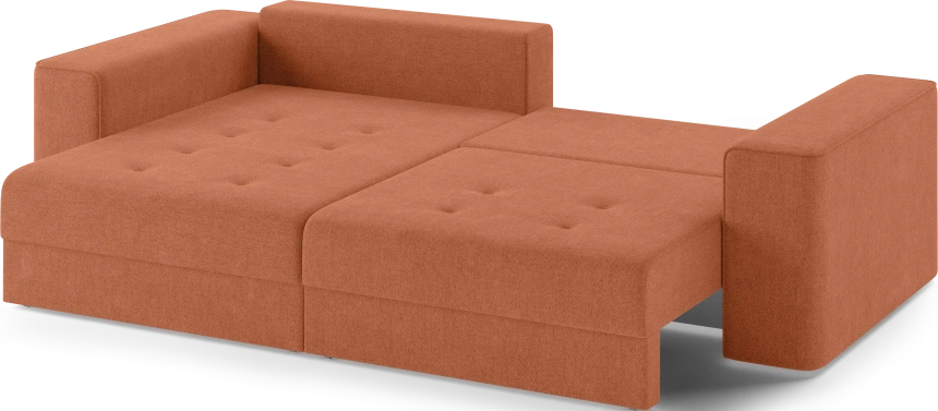 Диван угловой двухместный Конте, модель 036, Danco 412 (оранжевый)