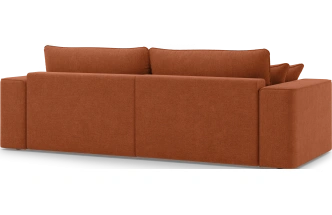 Диван угловой двухместный Конте, модель 036, Danco 412 (оранжевый)