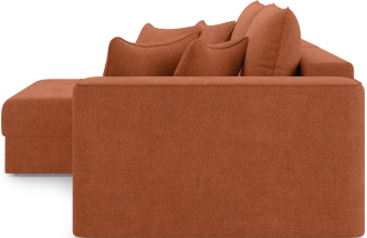 Диван угловой двухместный Конте, модель 036, Danco 412 (оранжевый)