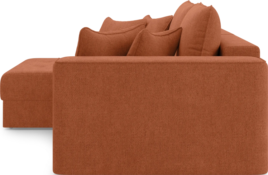 Диван угловой двухместный Конте, модель 036, Danco 412 (оранжевый)