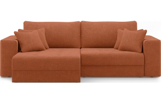 Диван угловой двухместный Конте, модель 036, Danco 412 (оранжевый)