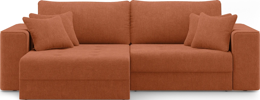 Диван угловой двухместный Конте, модель 036, Danco 412 (оранжевый)