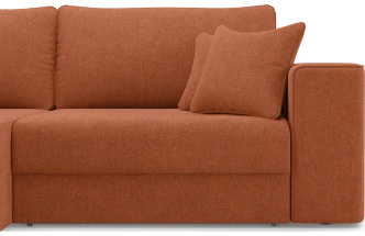 Диван угловой двухместный Конте, модель 036, Danco 412 (оранжевый)