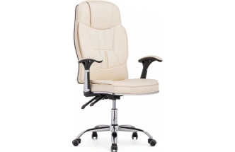 Офисное кресло Vestra, экокожа кремовый