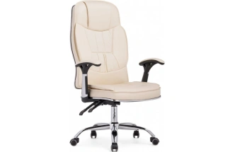 Офисное кресло Vestra, экокожа кремовый