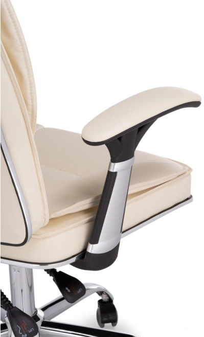 Офисное кресло Vestra, экокожа кремовый