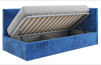 Кровать Эмили 90x200 Kioto denim Левый