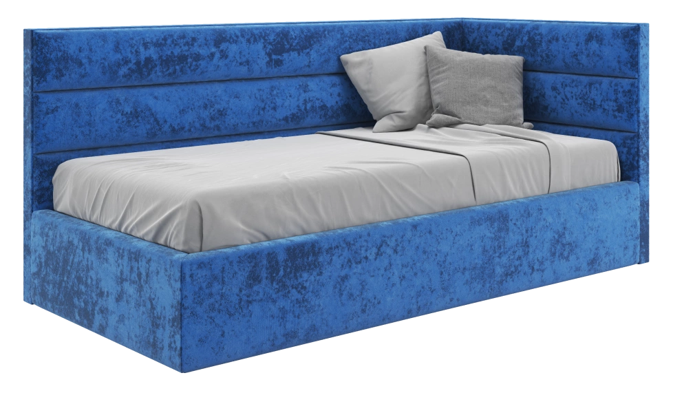 Кровать Эмили 90x200 Kioto denim Левый
