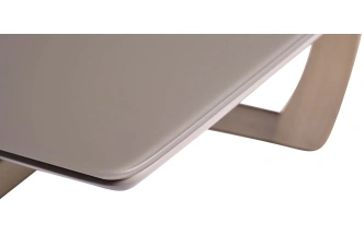 Журнальный стол Space, 120x120x40, МДФ, стекло, серый / бронза