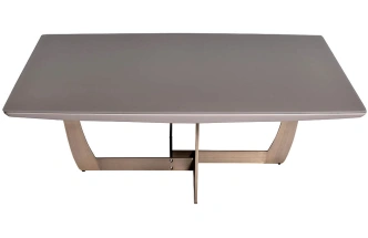 Журнальный стол Space, 120x120x40, МДФ, стекло, серый / бронза