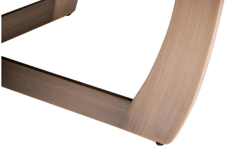 Журнальный стол Space, 120x120x40, МДФ, стекло, серый / бронза