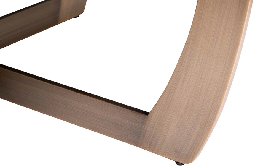 Журнальный стол Space, 120x120x40, МДФ, стекло, серый / бронза