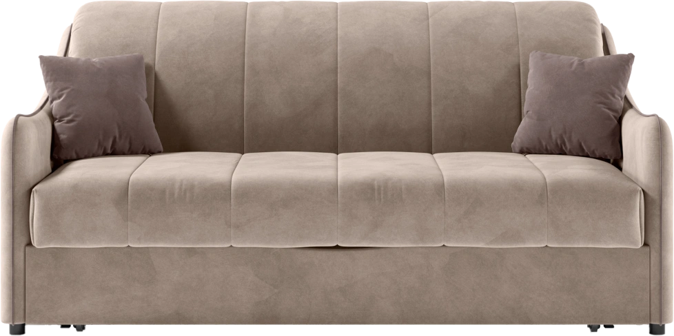 Диван прямой Дели 140, модель 032, Ultra Sand / Ultra Stone (песочный)