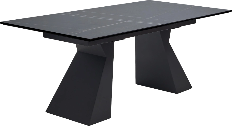 Кухонный стол Богарт 200, Titanium Black Pulido, керамика, Черный
