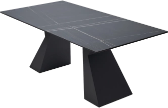 Кухонный стол Богарт 200, Titanium Black Pulido, керамика, Черный