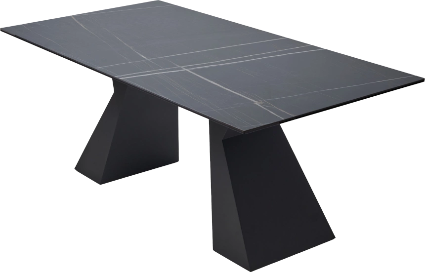 Кухонный стол Богарт 200, Titanium Black Pulido, керамика, Черный