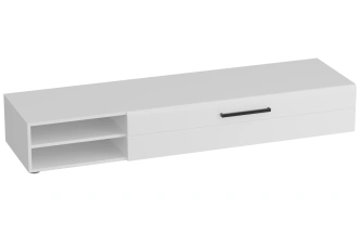 Тумба под ТВ Кёльн 1750, с ящиками, белый аляска / белый гланец