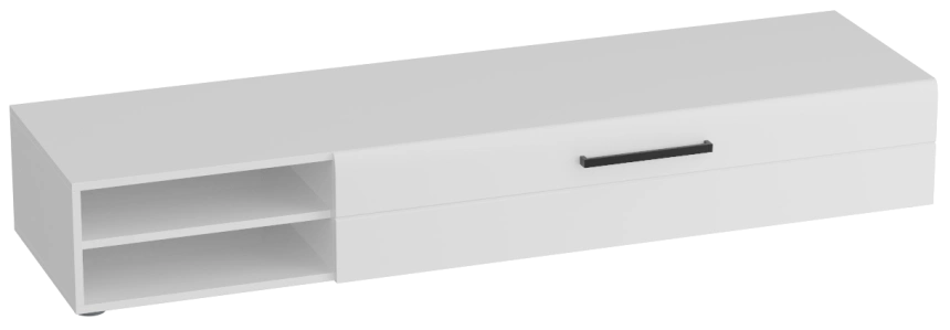 Тумба под ТВ Кёльн 1750, с ящиками, белый аляска / белый гланец