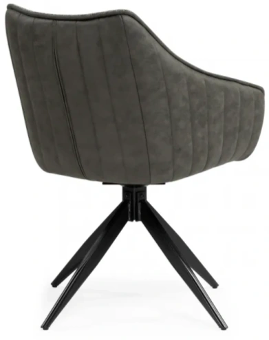 Стул  Kansas, поворотный 360, серый / тёмно-серый / чёрный