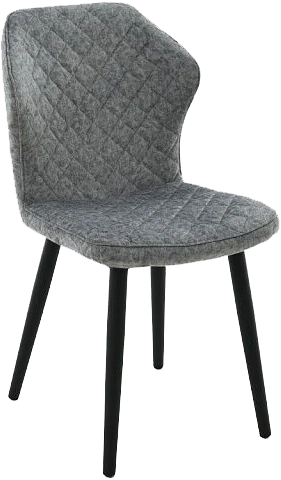 Стул Вилла, мягкий, лама 04, велюр, каркас черный