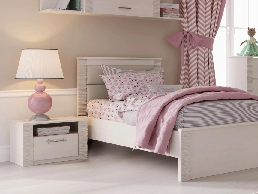 Гарнитур для молодёжной комнаты Элана, композиция 2, бодега белая